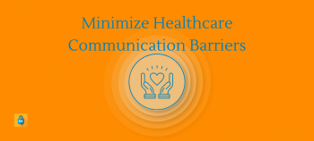 Minimize Communication Barriers title with orange background and respect symbol under the title