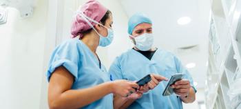 Care team coordinates patient care using their smart phones.